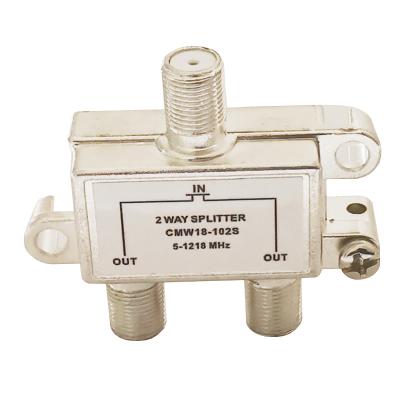 China 5-1218Mhz 2 Way Indoor Coaxial Cable TV CATV Splitter And Tap for sale