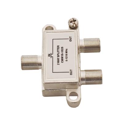 China Factory Directly Supply Power Indoor Satellite 2 Way 5-1218mhz Catv Splitter for sale