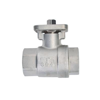 China ISO 5211 Mounting Bracket Safe and Durable RC TNP BSP 1000WOG 1.6mpa 304 316 Leak Proof With Lock Manual 2 Piece Thread Ball Valve for sale