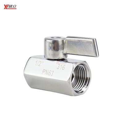 China Bestselling Safe and Durable RC TNP BSP 1000WOG PN63 304 Manual 316 Female Threaded Mini Ball Valve Anti-Leak for sale