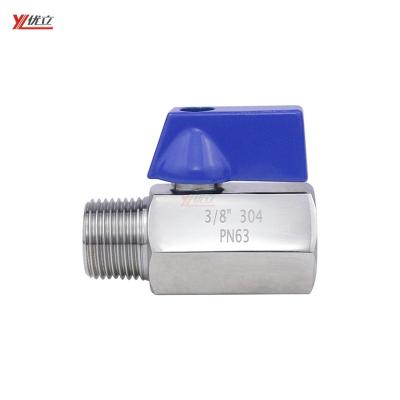 China DEasy Bestselling Safe And Durable Installation RC TNP BSP 1000WOG PN63 Stainless Steel 304 Small 316 Manual Male-Female Threaded Ball Valve for sale