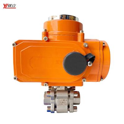 China RC TNP BSP 2000wog 6.4mpa 304 Thread High Pressure Explosion Proof Electric Actuator Safe and Durable Three Piece Ball Valve for sale