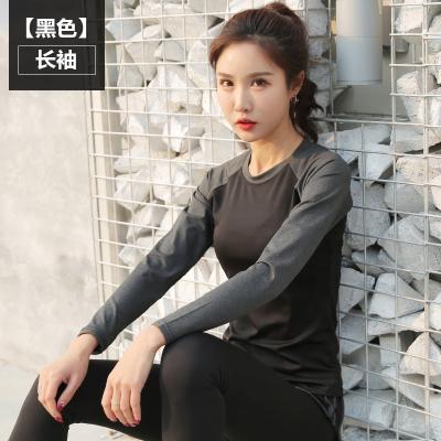 China Breathable Custom Women Long Sleeve Yoga Tops Wholesale Active Workout Sports Shirt Women Fitness Wear T-shirt Girls for sale