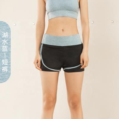 China Adjustable Logo Waist Tummy Trimmer Waist Trainer Leggings Women Yoga Shorts Fitness Breathable Custom Elastic Waist Workout Top for sale