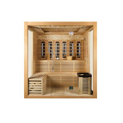 China Computer Control Panel 4 Person Far And Traditional Steam Sauna Room Infrared for sale