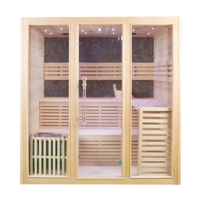 China Computer Control Panel Wooden Steam Sauna Room Hot Sale Sauna Room Health-Friendly for sale