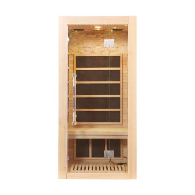 China Computer control panel sauna room far infrared dry sauna room for 1 person for sale