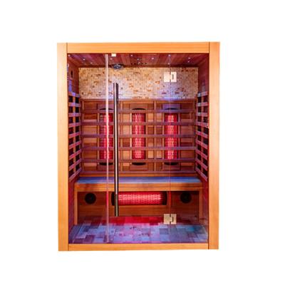 China Luxury LOW EMF Hemlock Computer Control Panel Sauna Far Infrared Sauna Room For Sale for sale