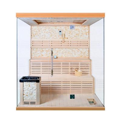 China Computer control panel hot selling 3 room wet room customization traditional person steam sauna sauna stove for sale