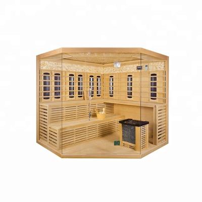 China 2017 Computer Control Panel Traditional Finland Steam Beauty Sauna 4 People for sale