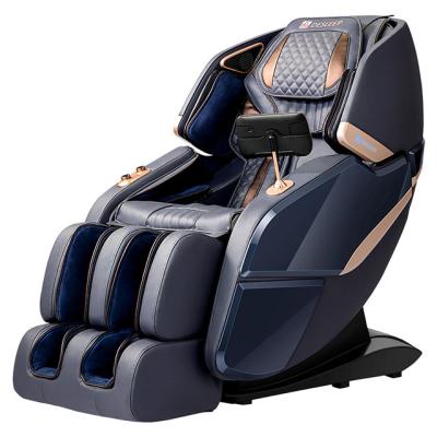 China Automatic Body Scan Detection Advanced Technology Intelliance Double 4D Mechanism Roller System AI Smart Recliner Air compression Luxury 4D Massage Chair for sale