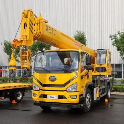 China 10 Tons 12 Tons 15 Tons Truck Lifting Crane with 350 KN.m Rated Lifting Moment for sale