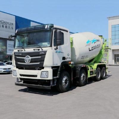 China Customer's Requirement Choose Hot Auman GTL 360HP 8X4 7.7 Square Concrete Mixing Truck for sale