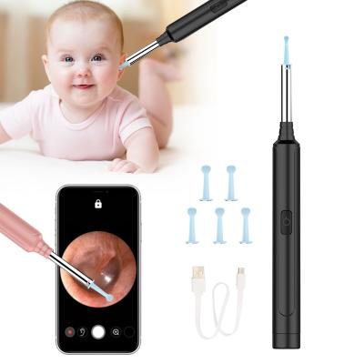 China CE FCC 1080P Hd Led Smart Wireless Visual Earpick And Usb Safe Ear Otoscope Ear Wax Removal R3 Cleaning Endoscope for sale