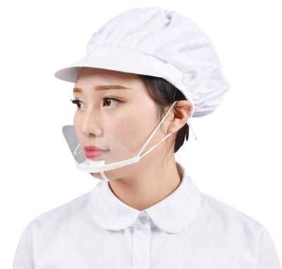 China Home hot sale clear plastic PET kitchen face mask saliva mouth anti-fog shield for restaurant and hotel use for sale