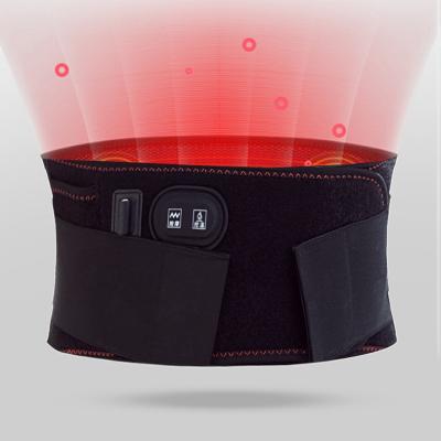 China Waist Heating Wraps Portable Rechargeable Battery Heating Waist Heat Therapy Massager Belt for sale