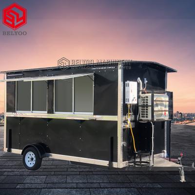 China Vegetables Processing Plant Mobile Car Ice Cream Concession Stand Bar Mobile Dining Trailer Stalll for sale