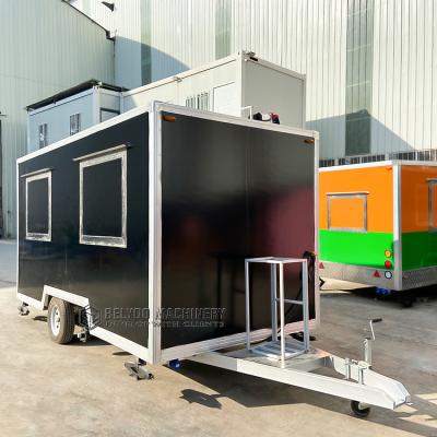 China Custom Vegetable Processing Plant Taco Truck Kitchen Pizza Coffee Cart BBQ Trailers Mobile Food Trailers Fully Equipped Cheap Mobile Food Truck for sale