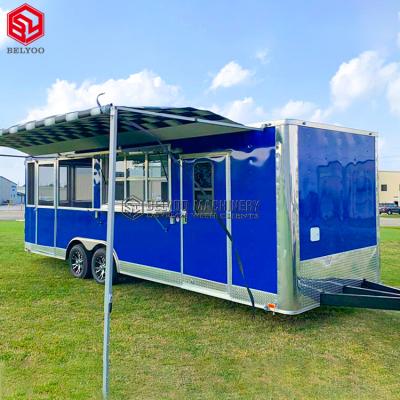 China Double Decker Food Truck Coffee Ice Cream Truck Food Cart Hot Dog Cart Double Decker Food Truck Factory Price Commercial Cheap Mobile Fast Food Truck for sale