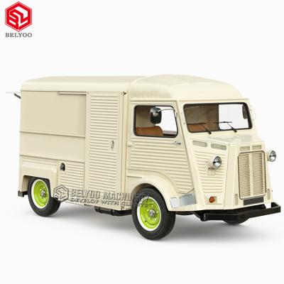 China Custom Snack Van Catering Trucks Vegetable Processing Factory Fast Food Truck Mobile Canteens For Sale Mobile Food Bus Electric Food Cart for sale