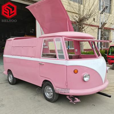 China New Design Vegetable Processing Factory Food Truck Beer Truck Street Bar Electric Mobile Food Vending Vintage Ice Cream Car Party Bus for sale