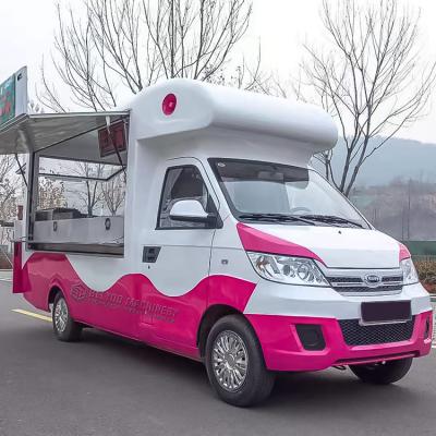 China Gelato Van Electric Truck Stand Hot Dog Cart Vegetable Processing Factory Street Vending Food Mobile Food Restaurant Mobile Food Shop for sale