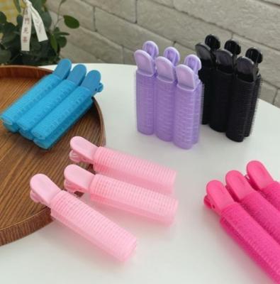 China Hair Curler Factory Wholesale Custom Color Plastic Hair Curling Home Bathe Lazy Convenient Cheap Hair Curler Clips Curling for sale