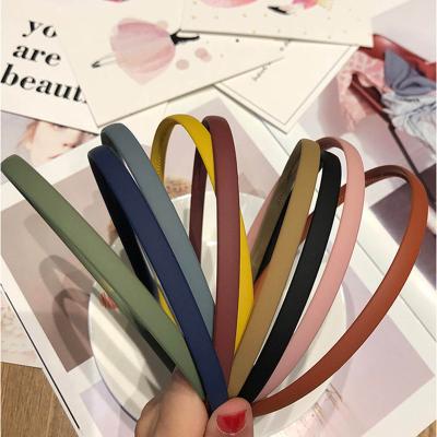 China Solid Female Frosted Elegant Hairband Headwear Headwear Accessories Lady Hair Hoop Hair Decoration Women Headband Turban Headband Framing Headband for sale