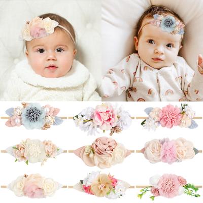 China Wholesale Multi Style Cute Flower Headband Bow Headband Hair Decoration Cloth Hair Band Soft Comfortable Retail for sale