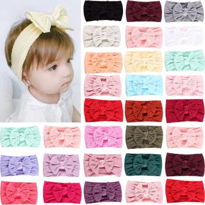 China Korea wholesale custom cute design headdress accessories letter girl hair decoration factory order nylon headbands for little girl for sale