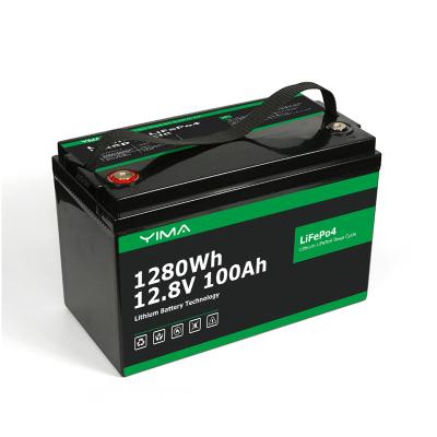 China IP65 Bateria de substituição de ácido de chumbo 1280WH 12,8 V Bateria Lifepo4 à venda