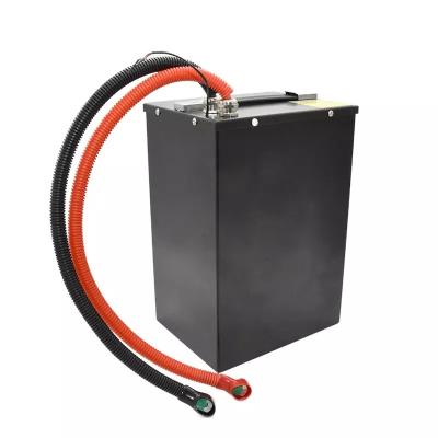 China Elektrische vorklift Lithium-ion batterij 40Ah 50Ah 60Ah 100Ah 120Ah Op maat Te koop