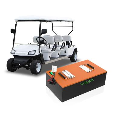 China CE UN38.3 Certified Smart BMS Electric Golf Cart Lithium Battery 60Ah 70Ah 90Ah 110Ah 60V for sale