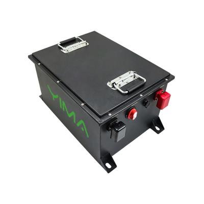 China 48V 72V 100Ah 200Ah Lithium Ion Golf Trolley Battery 4000 Times Cycle Life for sale