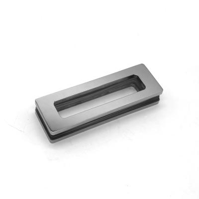 China Modern stainless steel frameless bath tube bathroom flat shower door handle for sale