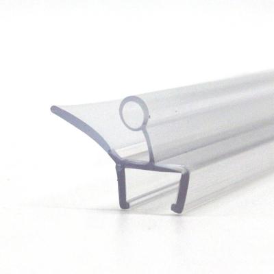 China Modern Curved Plastic Bath Shower Screen PVC Seal Fits 6-12mm Glass for sale