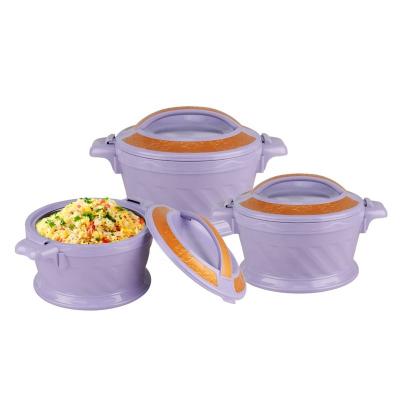 China Keep Warm Lunch Box Set 3pcs Double Wall Insulated Stock Pot Set for sale