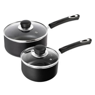 China New Design Kitchen Cooking Sauce Pan Cookware Milk Pot Aluminum Non-stick Saucepan Cookware Sets With Bakelite Handle for sale