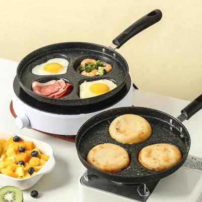 China Multiple Styles Egg Frying Pan Four-cup Egg Pan Medical Stone Non-stick Frying Pan for sale