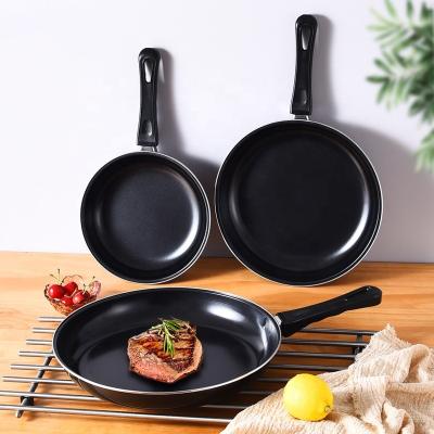 China OEM/ODM Kitchen Cooking Pan Cookware Induction Bottom Carbon Steel Nonstick Fry Pan for sale