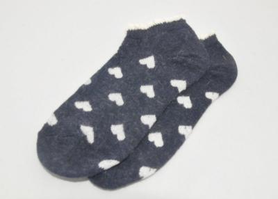 China Customize Knitted Wool Ankle Socks Jacquard / Pithiness Style For Spring for sale