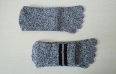 China Men's Grey Angora Wool Cotton Five Toe Socks with Pithiness Style for Sports for sale