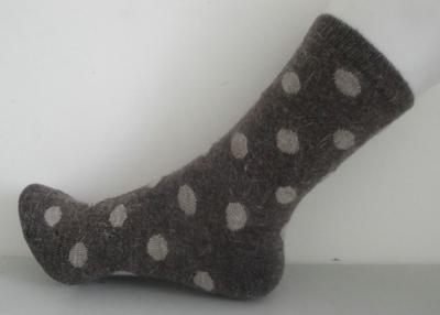 China Multi Colour Acrylic Womens Wool Socks With Dots With Customize Logo for sale