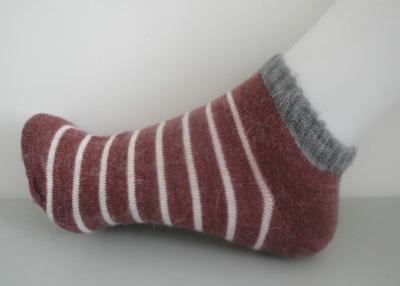 China Colorful Winter Striped Wool Socks Acrylic Anti Slip For Ladies for sale