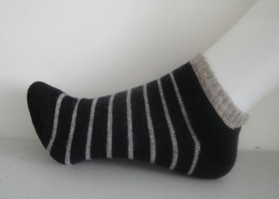 China Acrylic Warm Striped Wool Socks , Multi-color Mens Ankle Socks For Ladies for sale