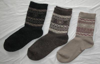 China Socken der starken warmen Argyle-Baumwollmänner Wollmit 22CM - 29CM Größe zu verkaufen