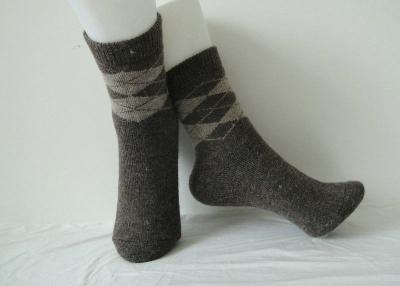 China  Knitted Warm Angora Wool Socks Jacquard Breathable With 35 - 48 EU Size for sale