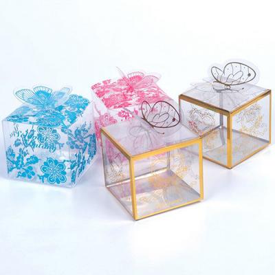 China Clear Biodegradable Cake For Cake Box Cup Packaging Transparent Wholesale Wedding Heart Wedding Containing Candy Gift Customized Plastic Box for sale