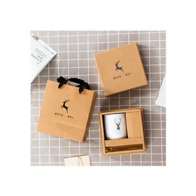 China Recycled Materials Custom Labels Instant Paper Box Shipping Boxes Cardboard Coffee Takeaway Cup Holder for sale