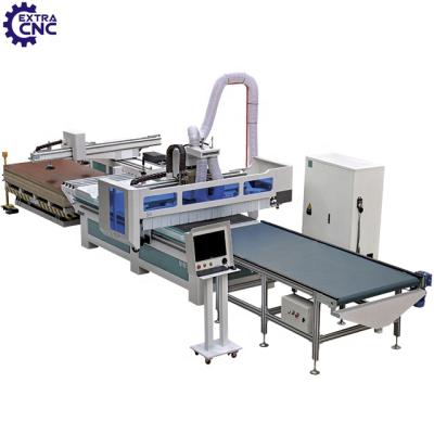 China Hotel Production Line CNC Router Wood Working Automatic Loading And Unloading Nesting Machine For CNC Furniture Cabinet for sale